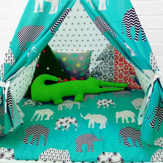 Палатка ВигВам для детей "Слонята"