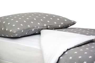 Постельное белье "Звезды, фон графит"