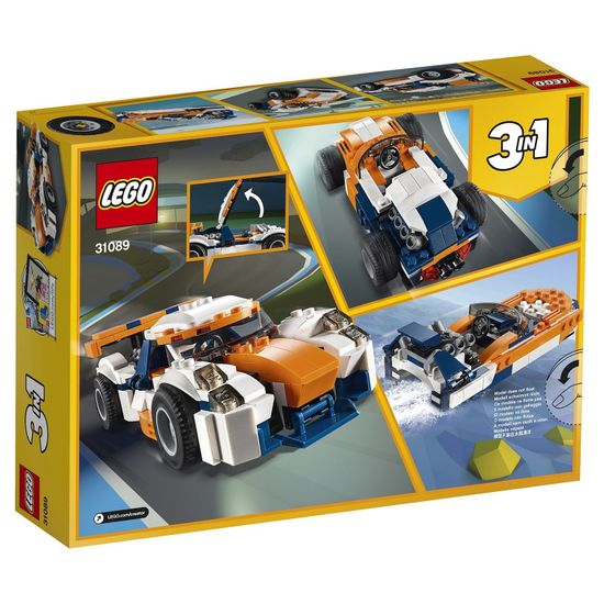 Конструктор LEGO Creator Гоночный автомобиль Оранжевый 31089