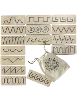 Трафареты для первого письма в хлопковом мешочке