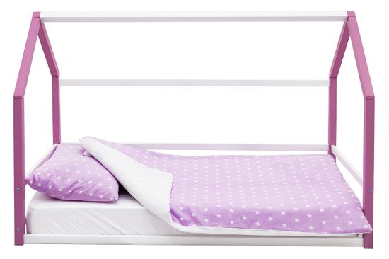 Кровать-домик Монтессори «Svogen» лаванда-белый