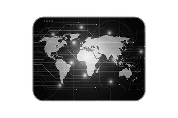 Плюшевый коврик Digital Map 120х160 см