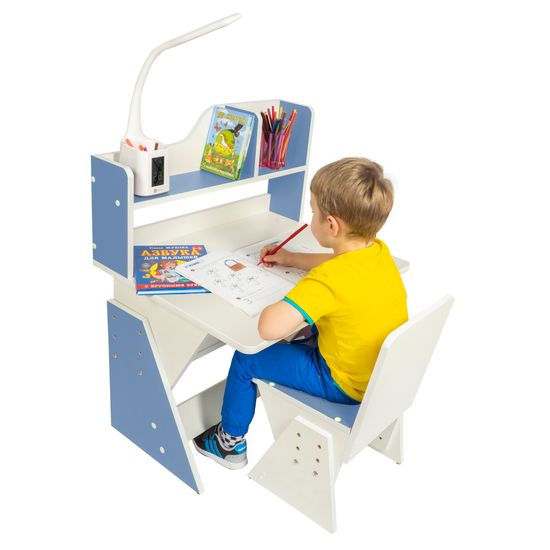 Детская растущая парта и стул Я САМ "Классик" (Джинс)