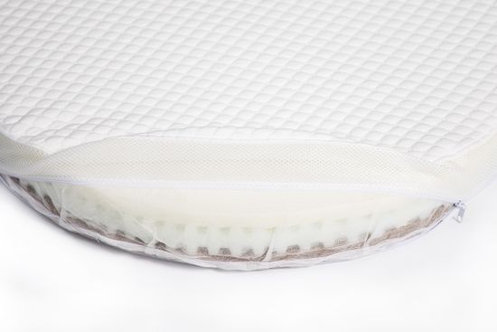 Круглый матрас для кроваток Sleepy 740х740х80 беспружинный ПРЕМИУМ