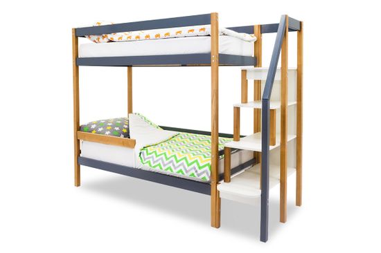 Двухъярусная кровать «Svogen» дерево-графит