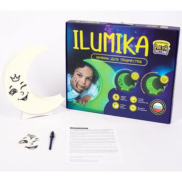 Рисуй светом 927R Ночник ILUMIKA "Луна" набор для творчества
