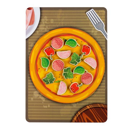 Липучка «Пицца с колбасой»