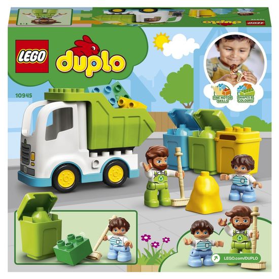 Конструктор LEGO DUPLO Town 10945 Мусоровоз и контейнеры для раздельного сбора мусора