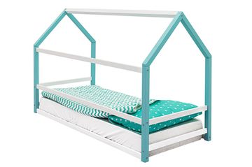 Кровать-домик Монтессори «Svogen» мятно-белый