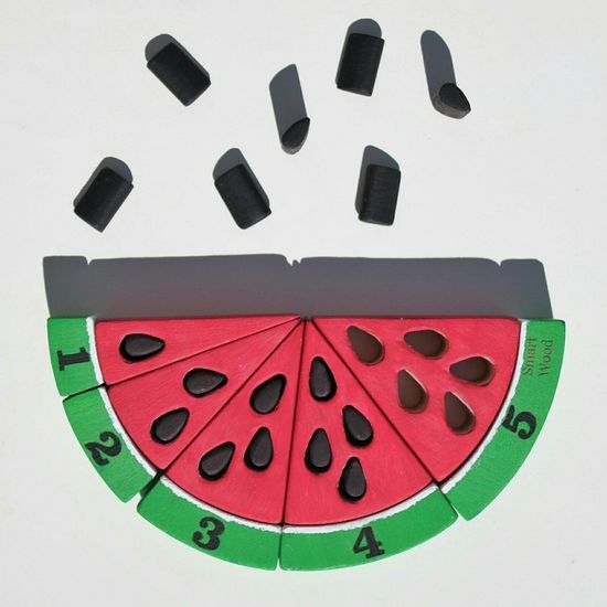 Пазл Арбуз счет до 5