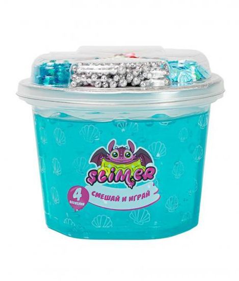 Слайм с вложениями Slimer "Морской" 250г