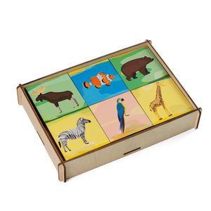 Деревянные игры Мемори найди пару