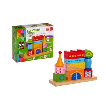 Деревянная логическая пирамида, Сказочный Замок, Bondibon