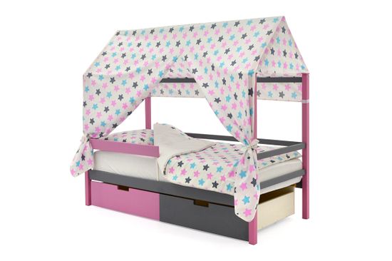 Кровать-домик «Svogen лаванда-графит»