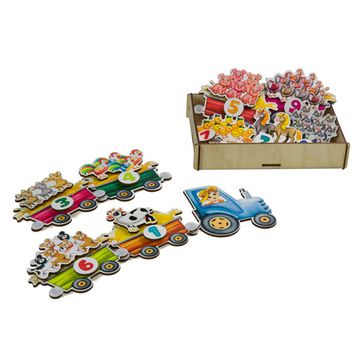 Липучка «Трактор с животными»