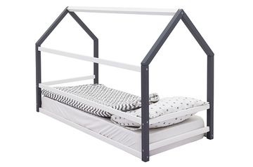 Кровать-домик Монтессори «Svogen» графит-белый