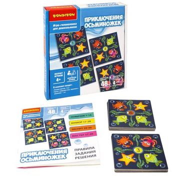 Логическая игра-головоломка "ПРИКЛЮЧЕНИЯ ОСЬМИНОЖЕК" БондиЛогика Bondibon