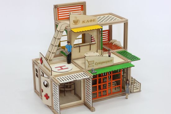 Woodjo City Center 180 деталей