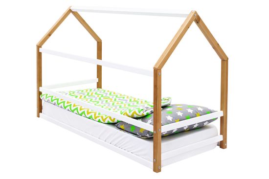Кровать-домик Монтессори «Svogen» дерево-белый