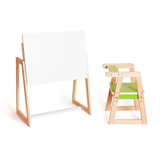 Детская растущая парта и стул Я САМ "Краски" (Зеленый)