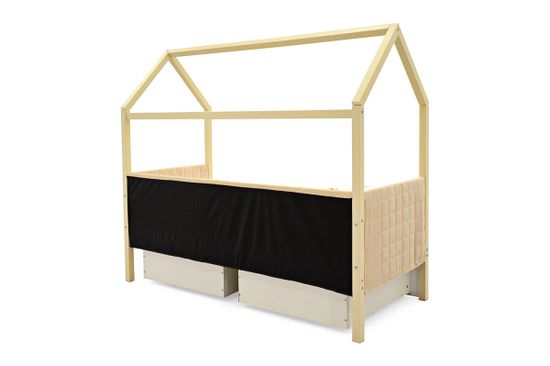 Кровать-домик мягкий «Svogen бежевый»