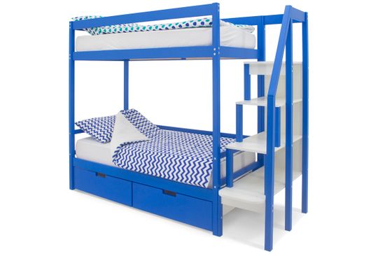 Двухъярусная кровать «Svogen» синий