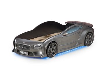 Кровать-машинка объемная EVO "Мерседес" графит