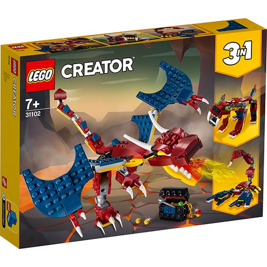 LEGO Creator 31102 Конструктор ЛЕГО Криэйтор Огненный дракон