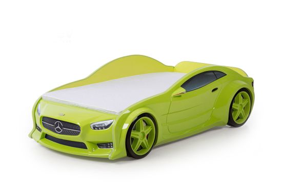 Кровать-машинка объемная EVO "Мерседес" зелёный