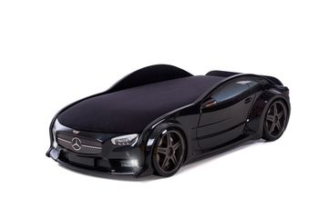 Кровать-машина объемная NEO "Мерседес" чёрный