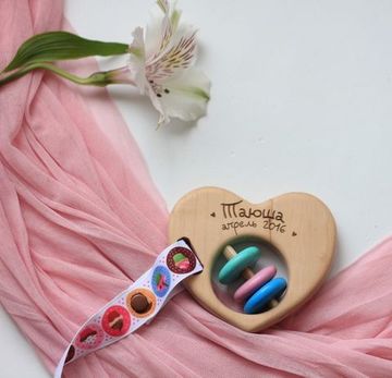 Прорезыватель погремушка Сердце