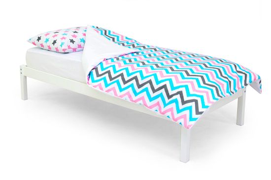 Постельное белье "Звезды графит, лаванда, бирюза - зигзаги графит, лаванда, бирюза"