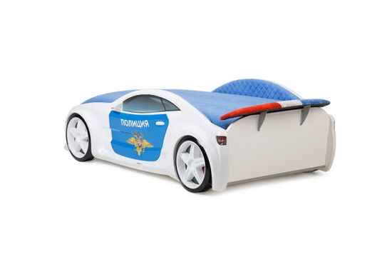 Кровать-машина объемная NEO "БМВ" полиция