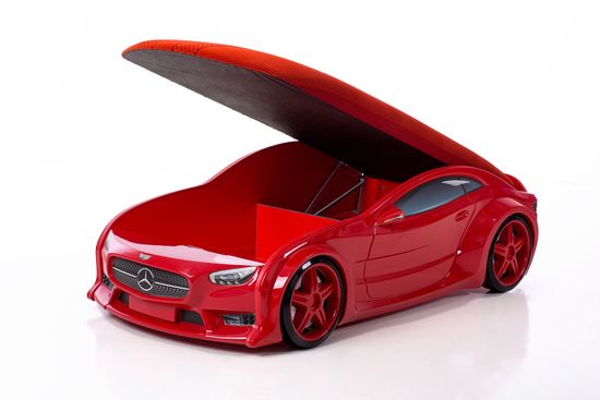 Кровать-машина объемная NEO "БМВ" красный