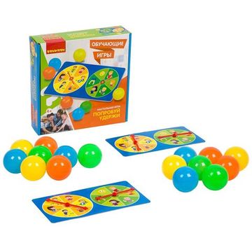 Обучающая настольная игра «ПОПРОБУЙ УДЕРЖИ» Bondibon