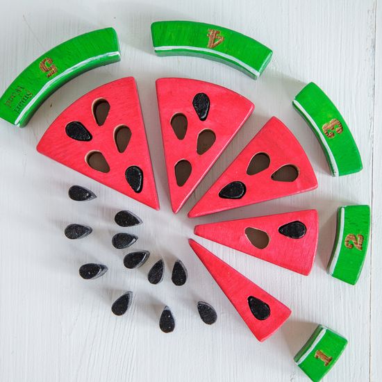 Пазл Арбуз счет до 5