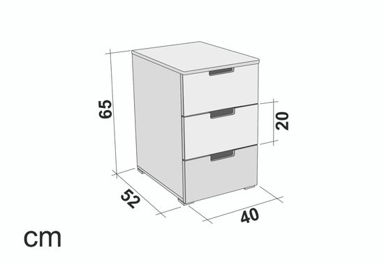 Тумба "Svogen" мятно-белый