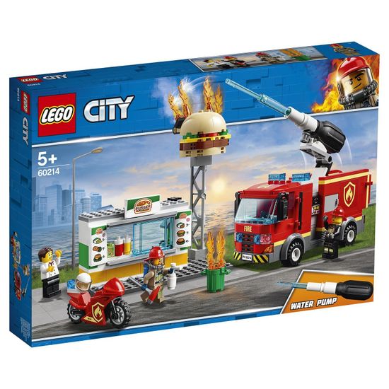 Конструктор LEGO City Fire Пожар в бургер-кафе 60214
