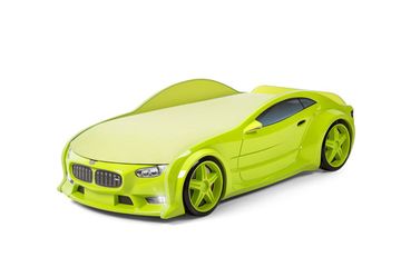 Кровать-машина объемная NEO "БМВ" зелёный