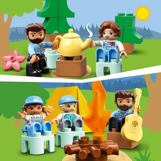 Конструктор LEGO DUPLO Town 10946 Семейное приключение на микроавтобусе