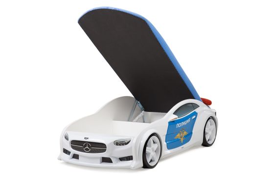 Кровать-машина объемная NEO "БМВ" полиция