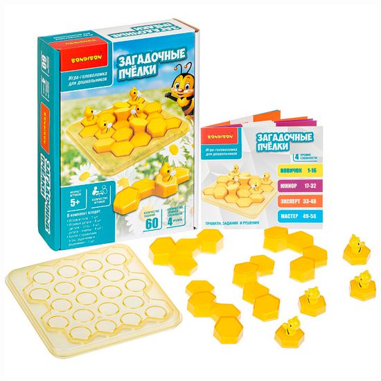 Игра-головоломка "ЗАГАДОЧНЫЕ ПЧЕЛКИ" БондиЛогика Bondibon