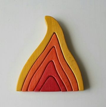 Стекер-пирамидка Пламя