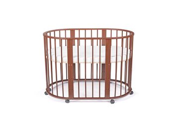 Кроватка для новорожденных трансформер Sleepy 8 в 1 с маятником Венге