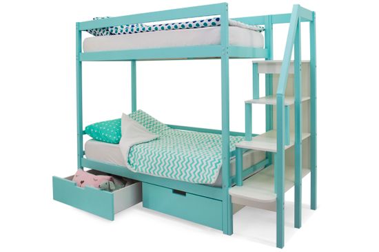 Двухъярусная кровать «Svogen» мятный