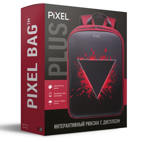 Рюкзак с LED-дисплеем PIXEL PLUS - ORANGE (оранжевый)