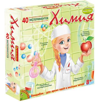 Французские опыты Науки с Буки Bondibon Химия (40 экспериментов)