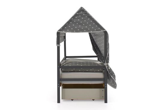 Крыша текстильная для кровати-домика Svogen "звезды, фон графит"