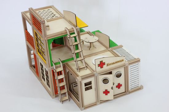 Woodjo City Center 180 деталей