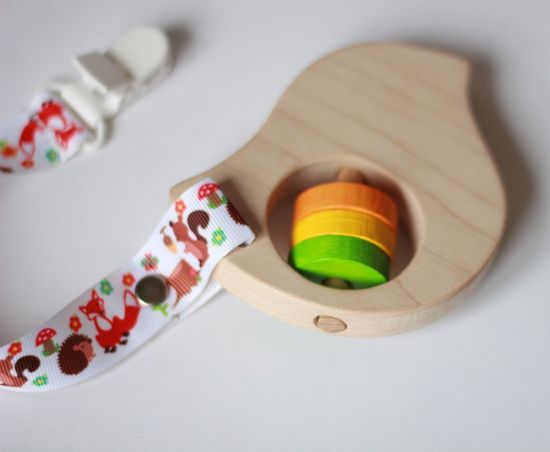 Прорезыватель погремушка Птичка